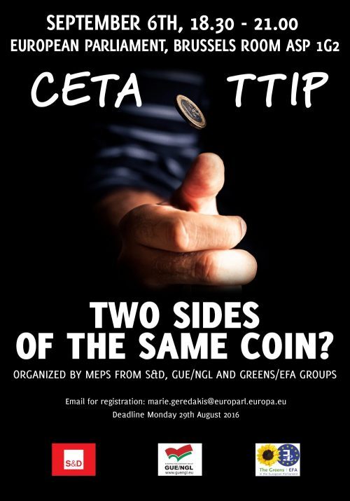 Ceta Ttip two sides of the same coin